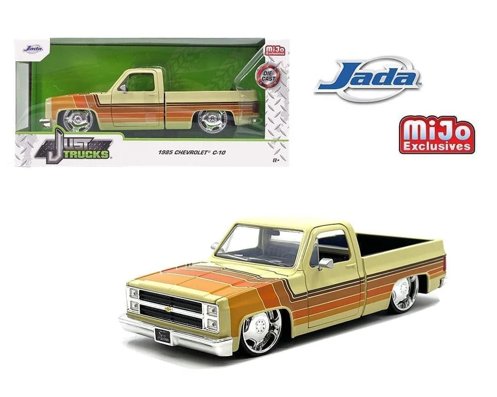 Jada 1:24 1985 Chevrolet C10 Pickup with GM Rally Wheels - Black w